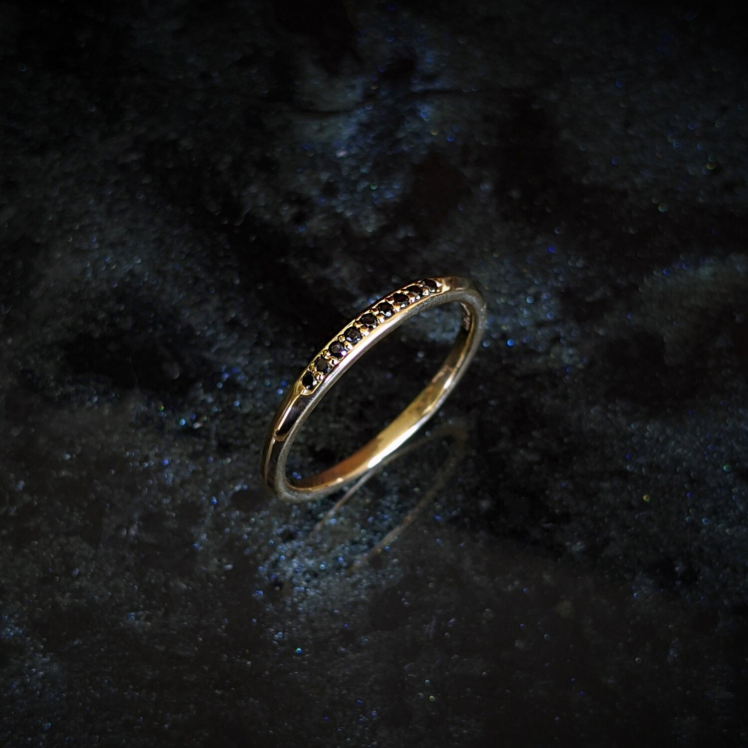 Adelita Knife Edge Black Diamond Band