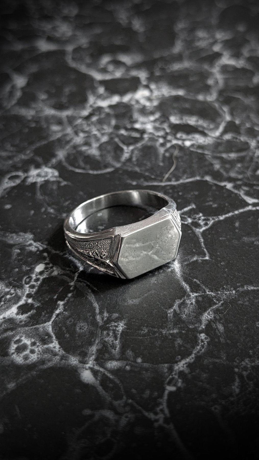 Albus Detailed Signet Ring