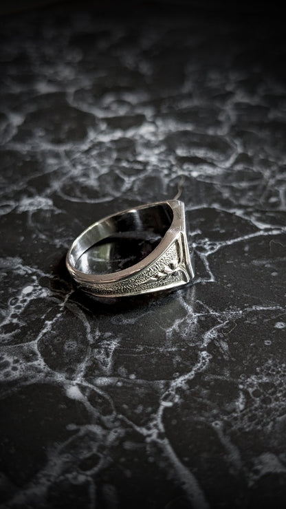 Albus Detailed Signet Ring