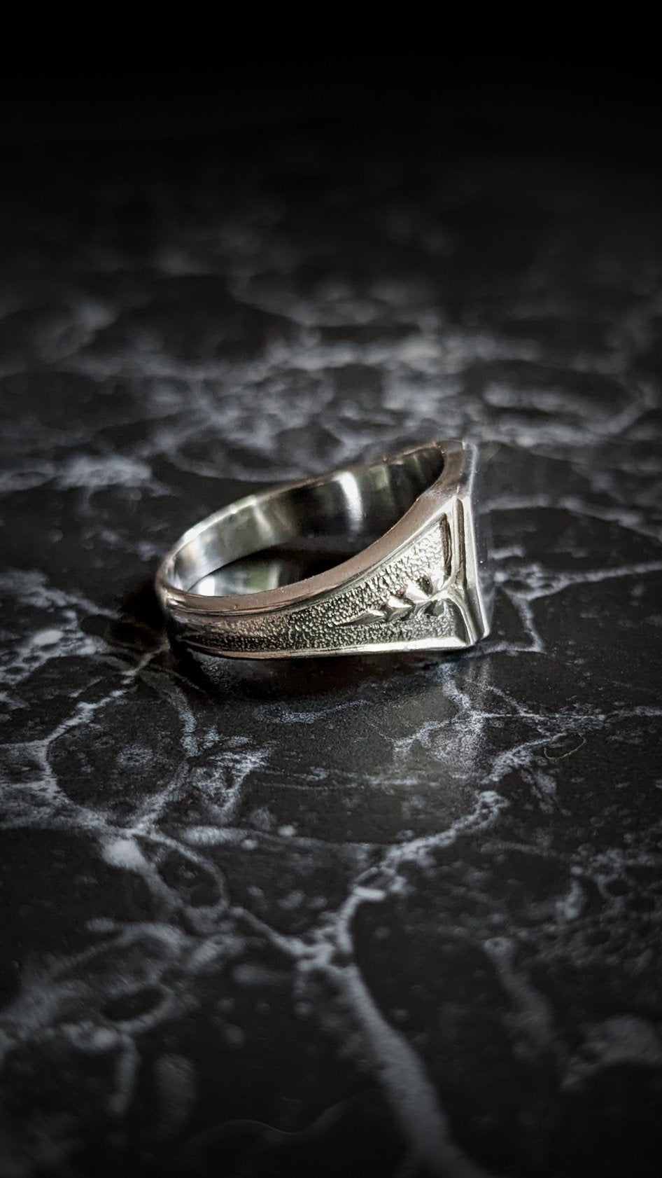Albus Detailed Signet Ring