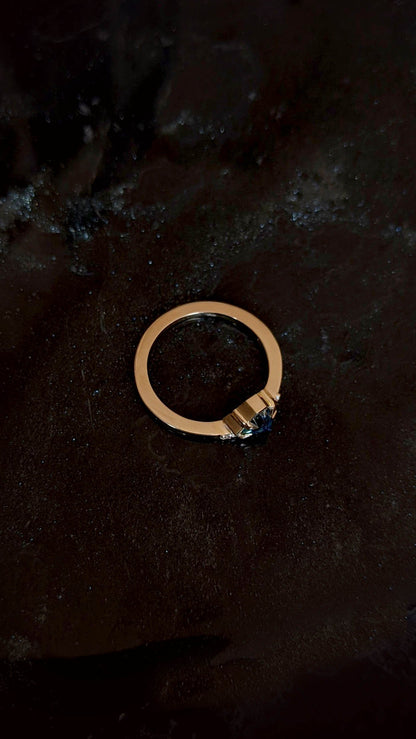Ayres Montana Sapphire Shield Ring