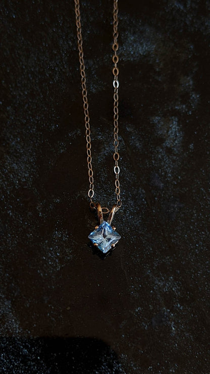 Azulon 14k Gold Slider Pendant - Custom