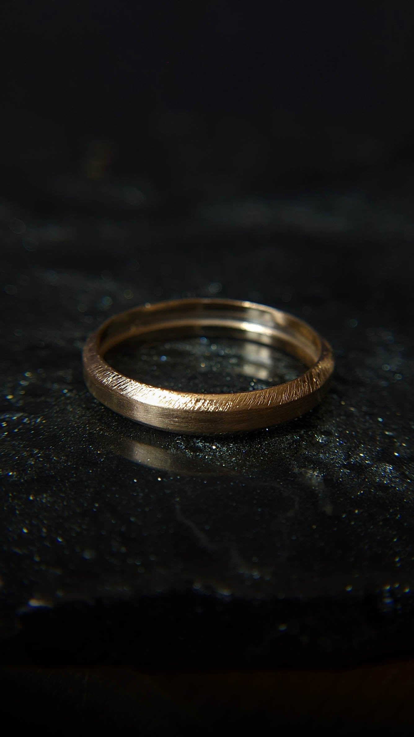Caspian Bevelled Edge Band - Sample OOAK