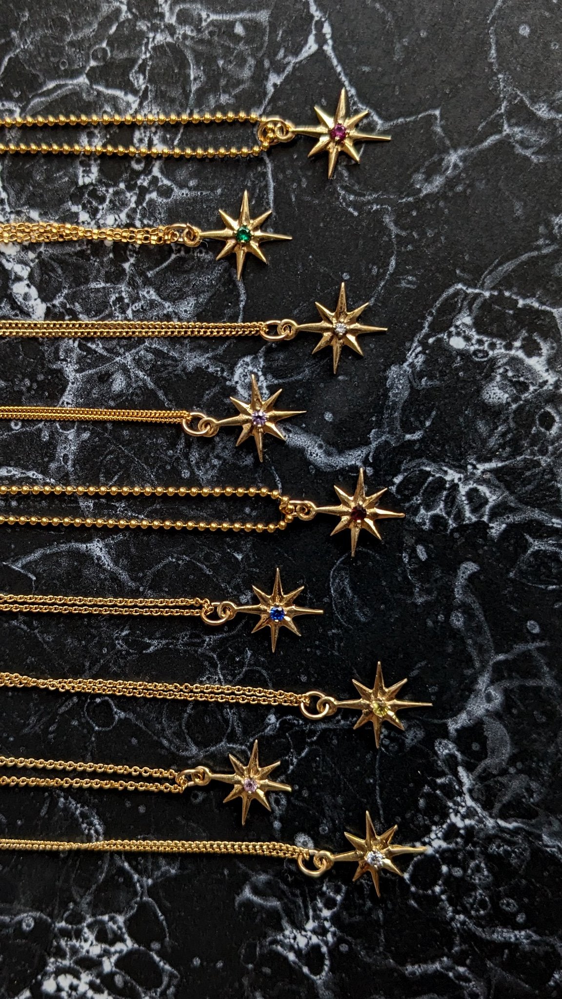 Celeste Garnet Necklace - Ready to Ship