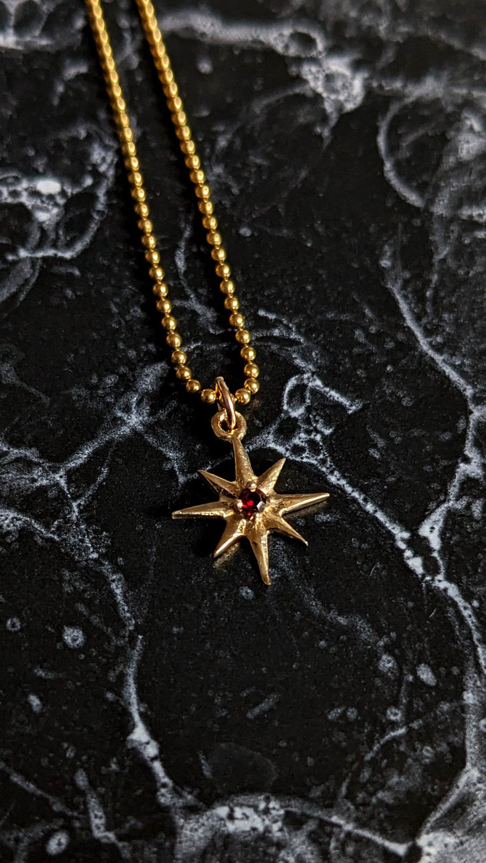 Celeste Garnet Necklace - Ready to Ship