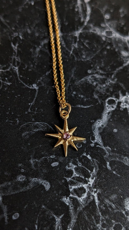 Celeste Pink Topaz Necklace - Ready to Ship