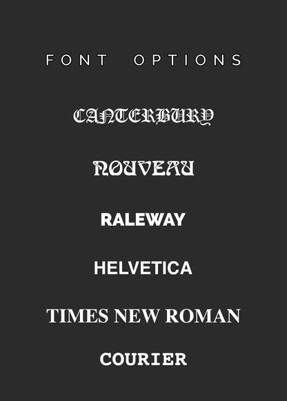 Custom Text Signets