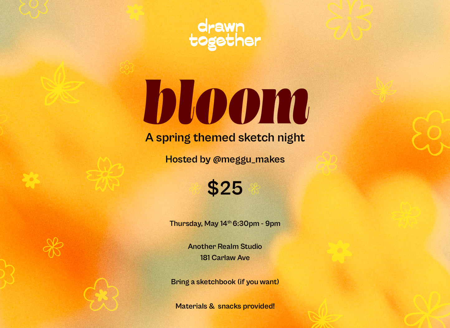 Drawn Together: Bloom - May 14 Sketch Night