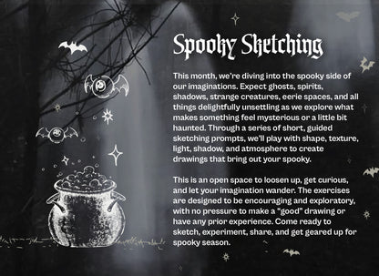 Drawn Together: Spooky Sketching Vol II - Oct 17