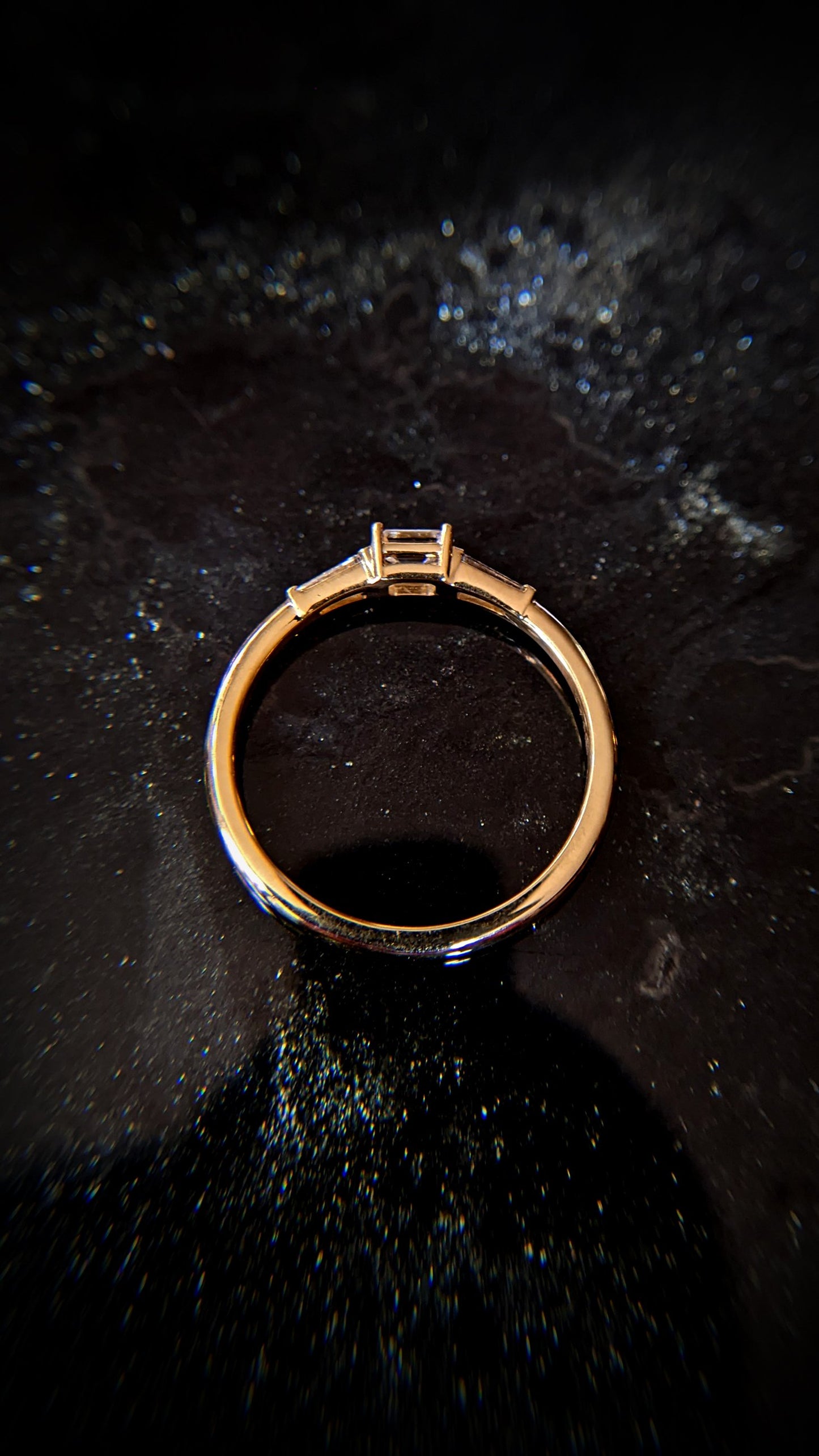 Dearest White Diamond Baguette Ring