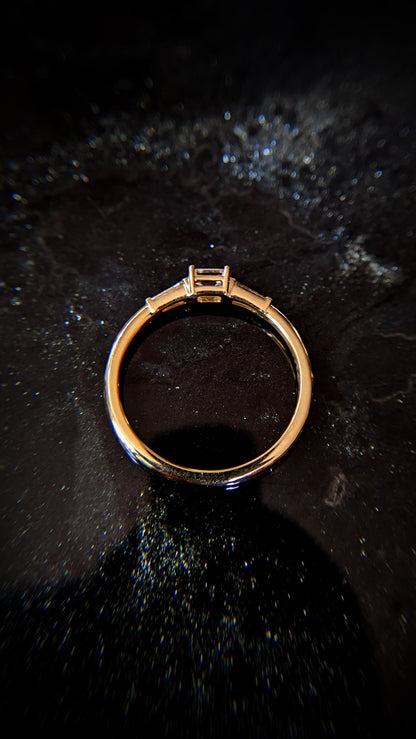Dearest White Diamond Baguette Ring