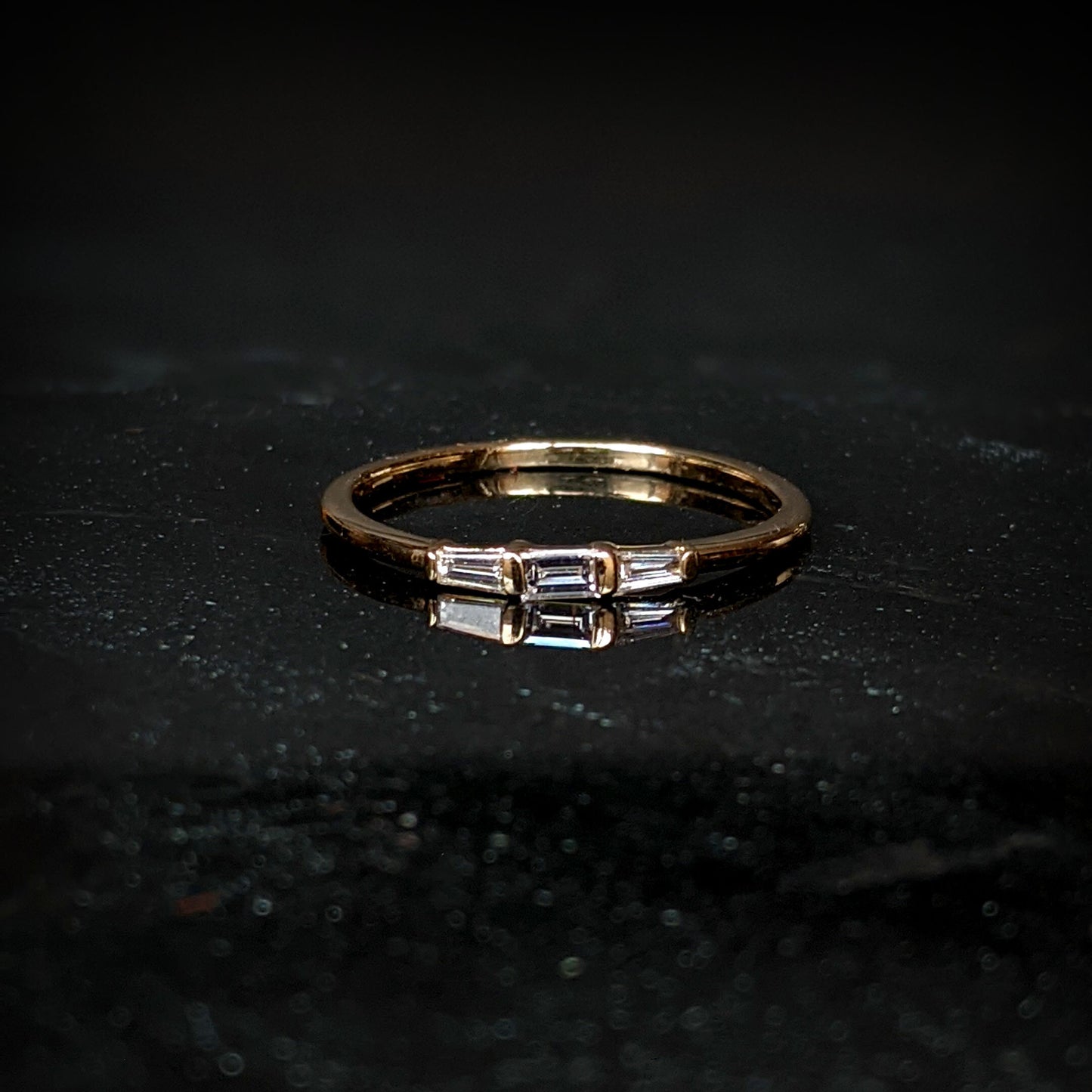 Dearly White Diamond Baguette Ring