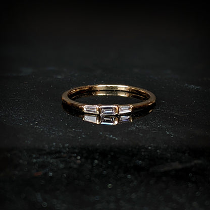 Dearly White Diamond Baguette Ring