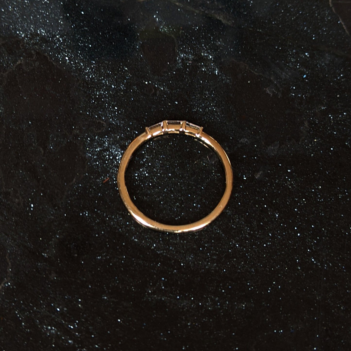 Dearly White Diamond Baguette Ring