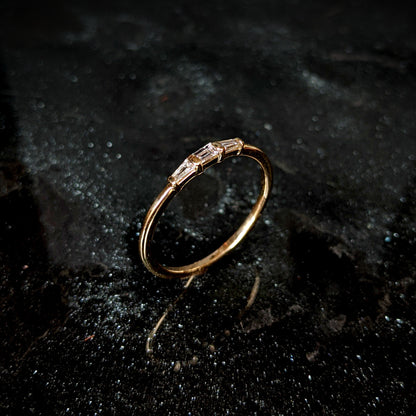 Dearly White Diamond Baguette Ring