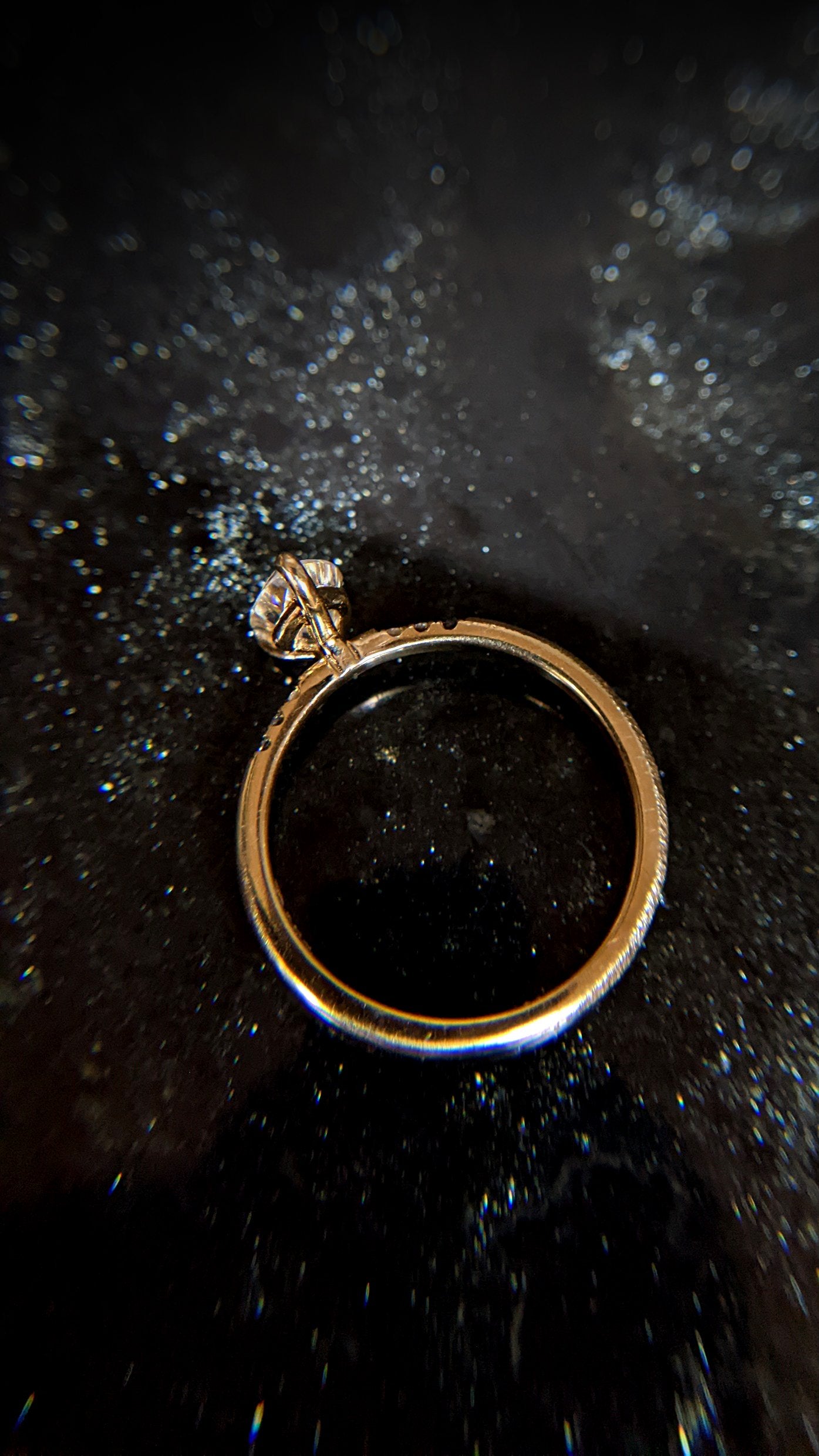 Draco Pear Ombre Accented Ring