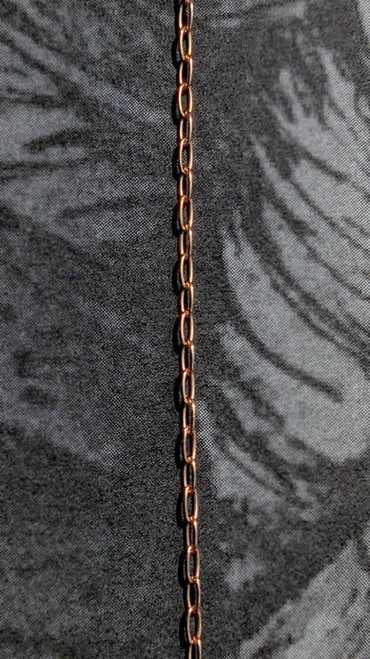 Fine Rose Oval Link Chain