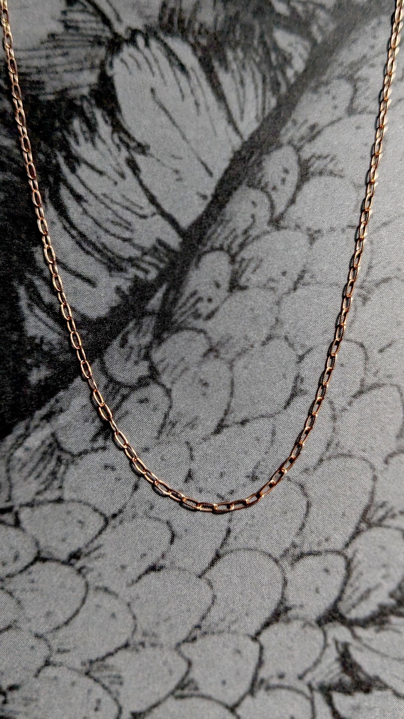 Fine Rose Oval Link Chain