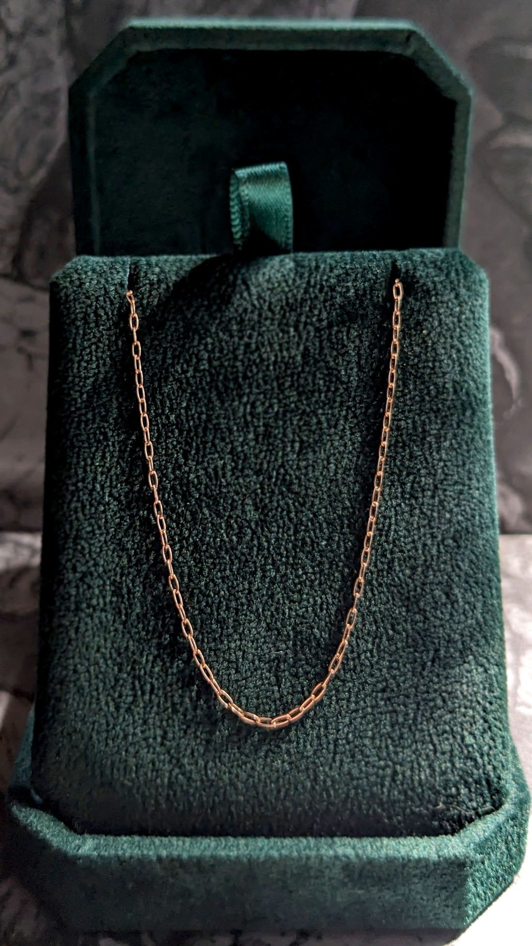 Fine Rose Oval Link Chain
