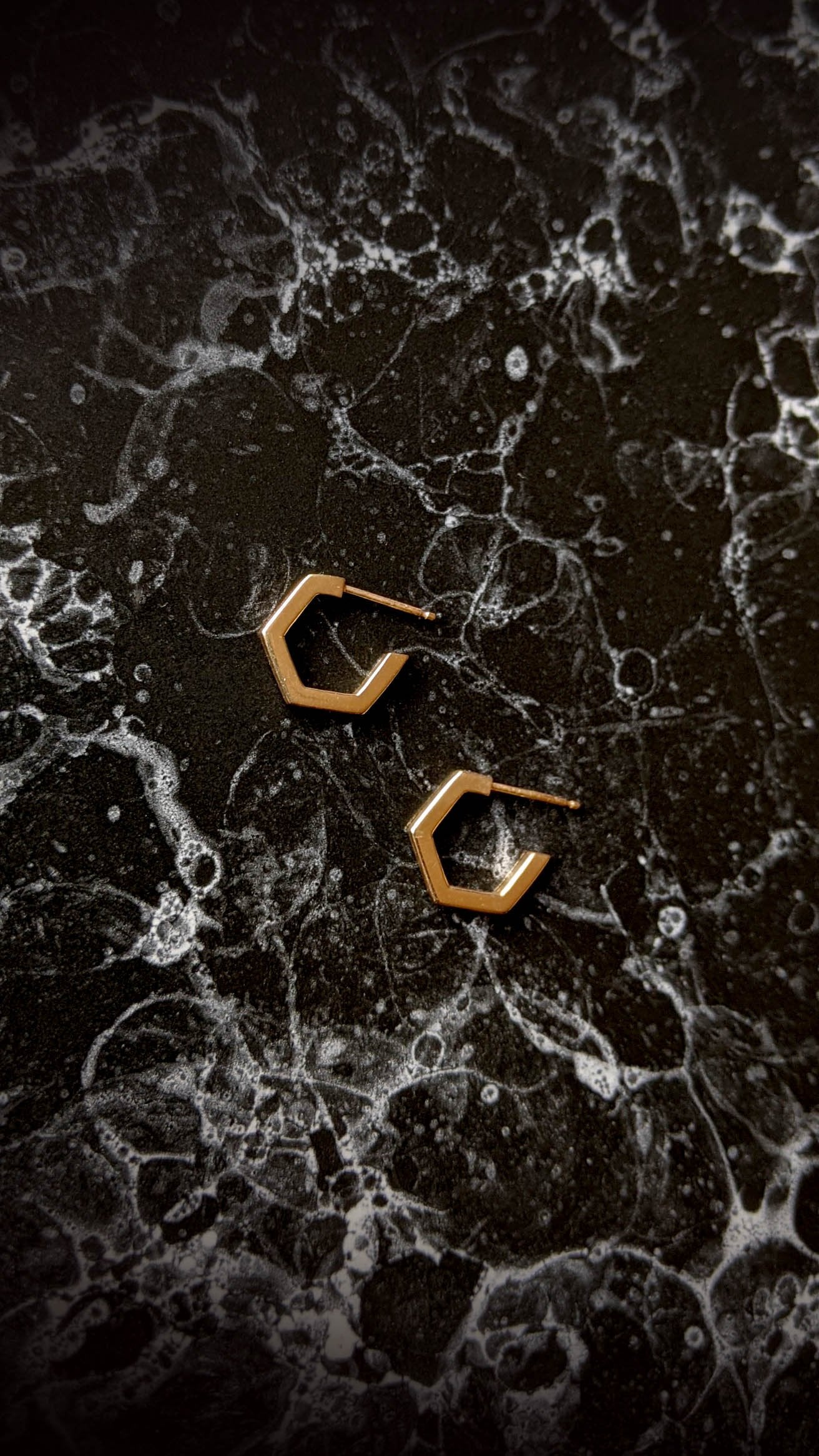 HEX Hoop Studs