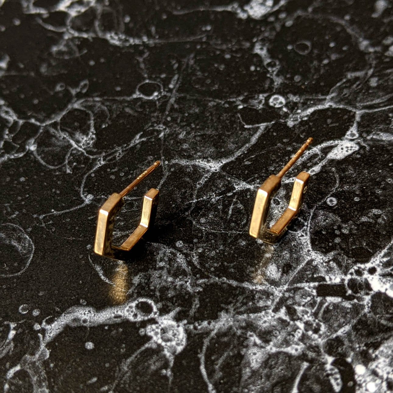HEX Hoop Studs