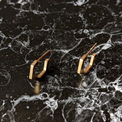 HEX Hoop Studs