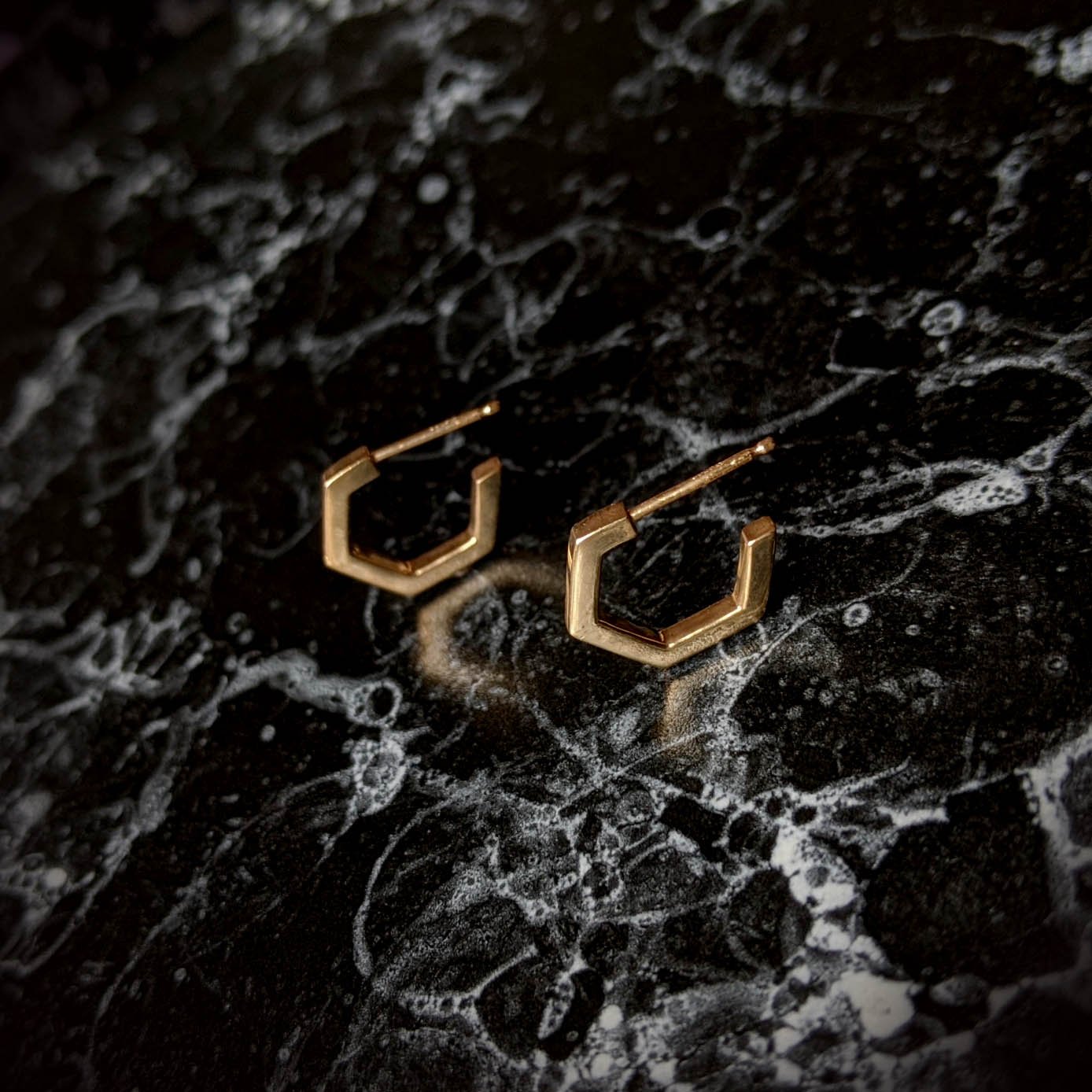 HEX Hoop Studs