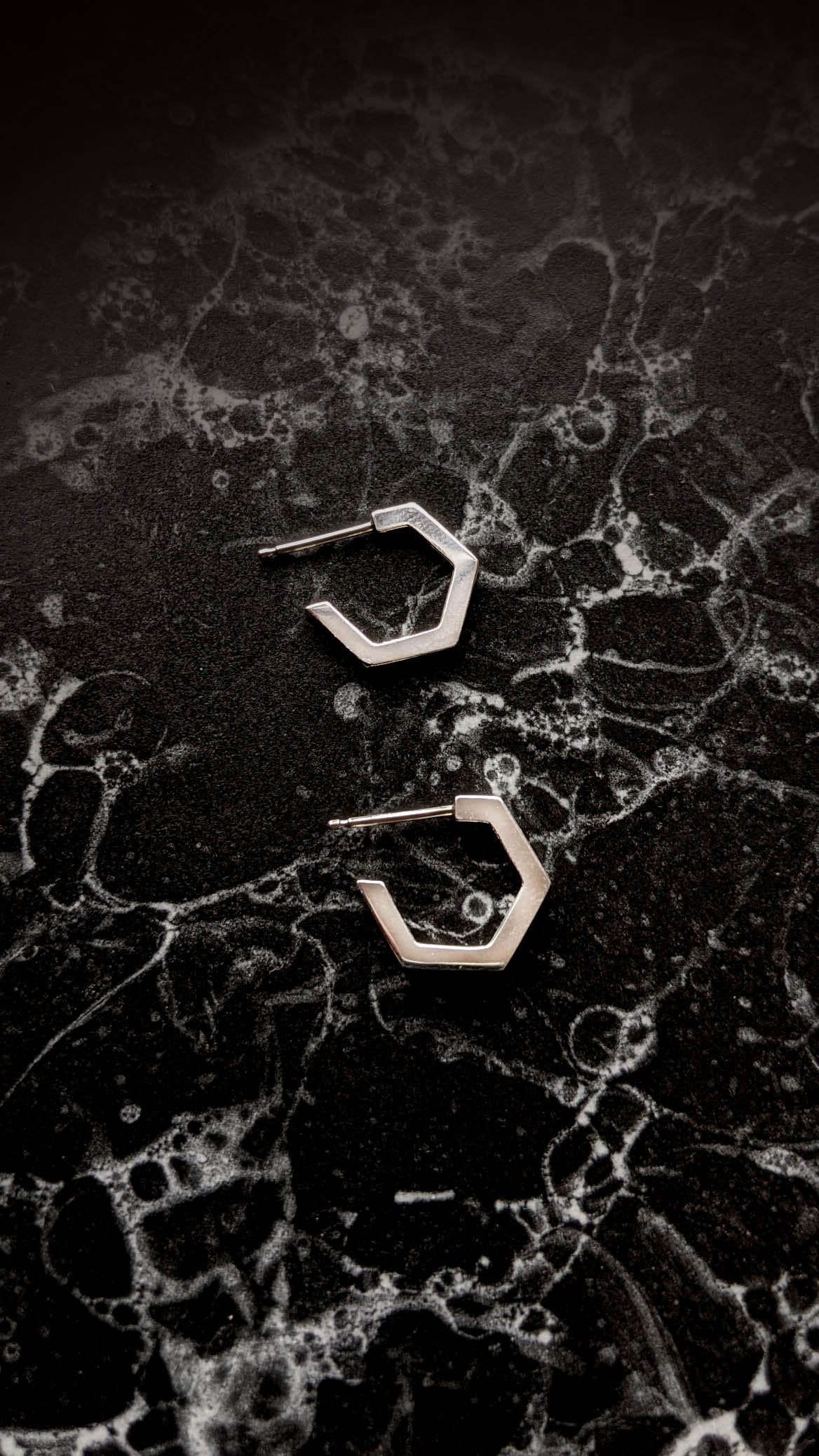 HEX Hoop Studs