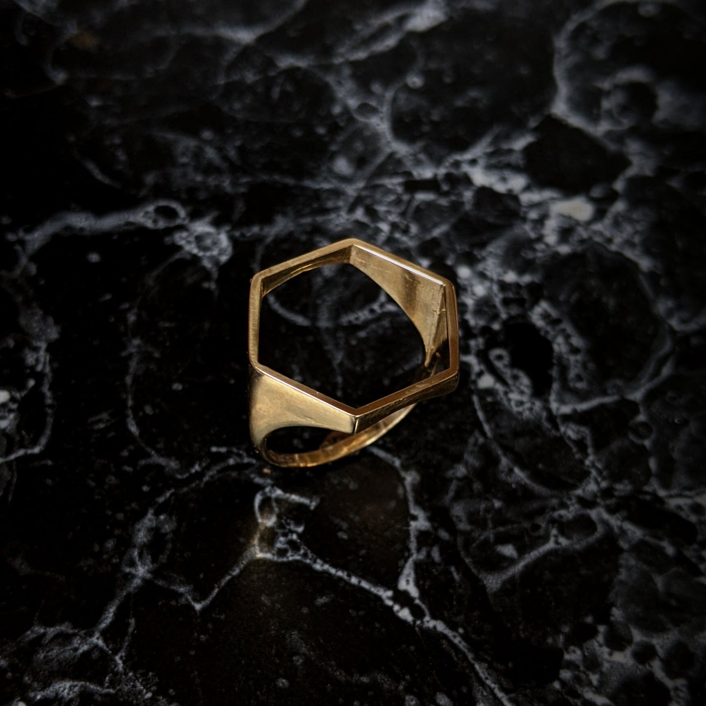HEX Large Open Ring