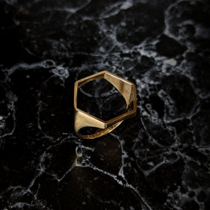 HEX Large Open Ring