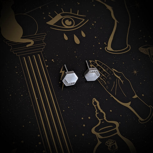 HEX Stone Studs