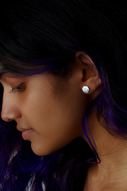 HEX Stone Studs