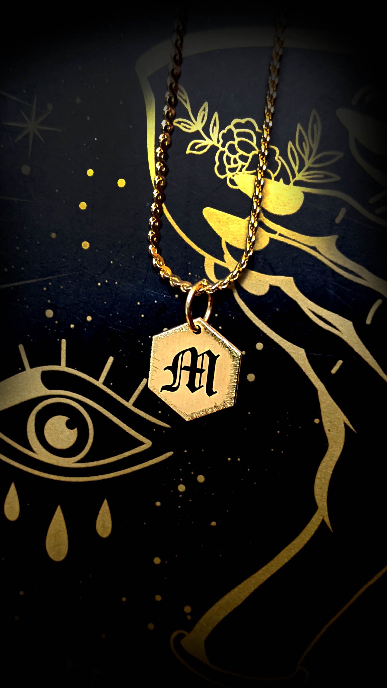 HEX Monogram Necklace