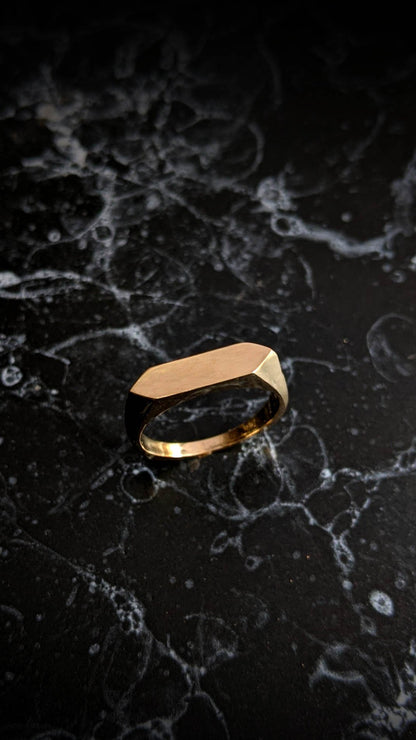 HEX Signet Ring - Ready to Ship