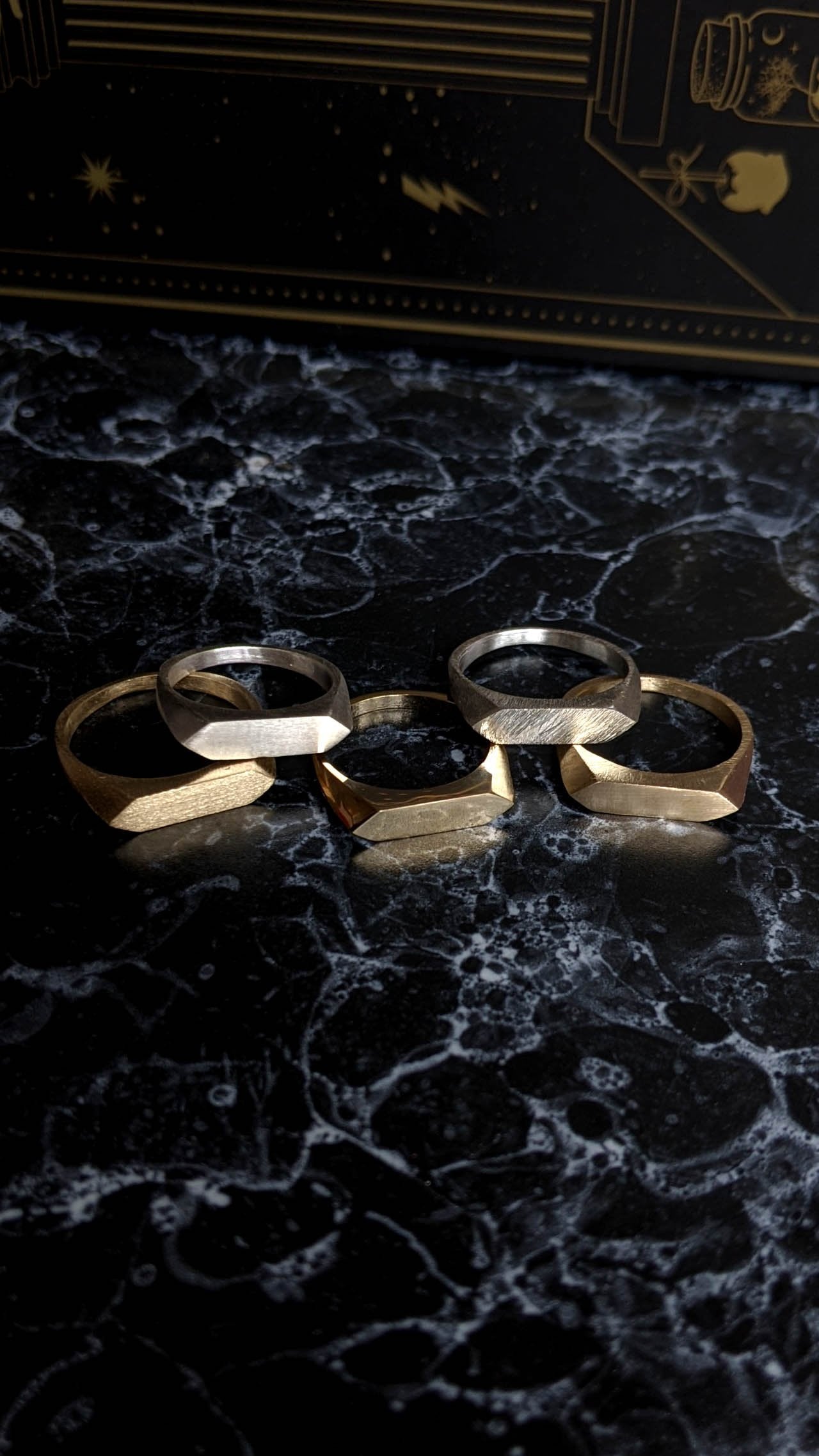 HEX Signet Ring - Ready to Ship
