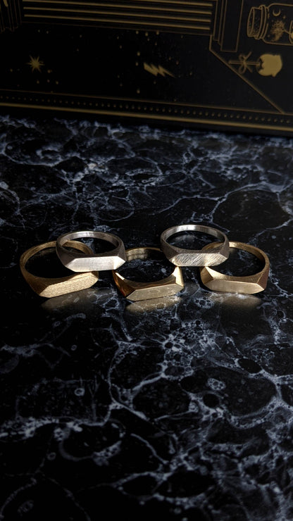 HEX Signet Ring - Ready to Ship