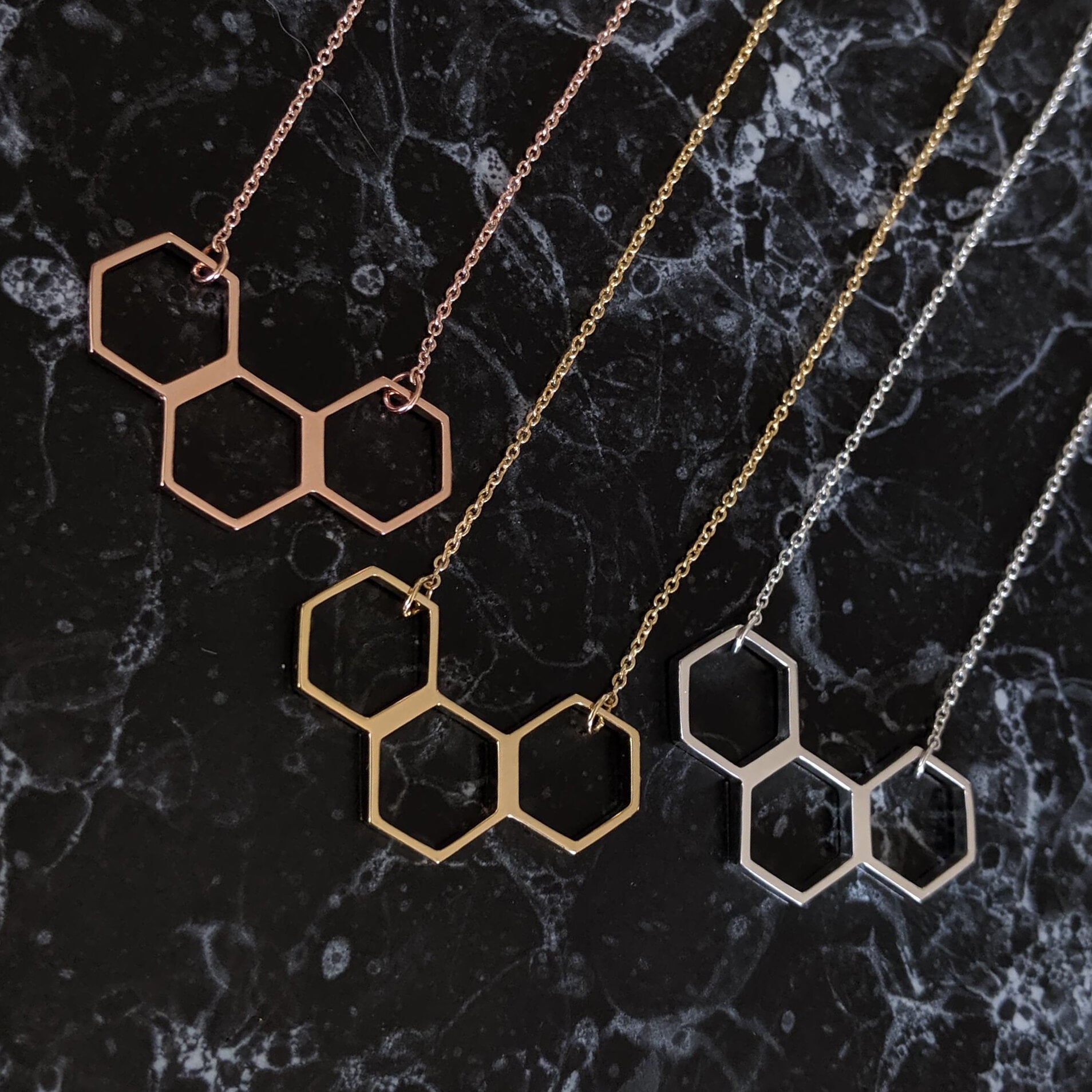 HEX Triple Necklace