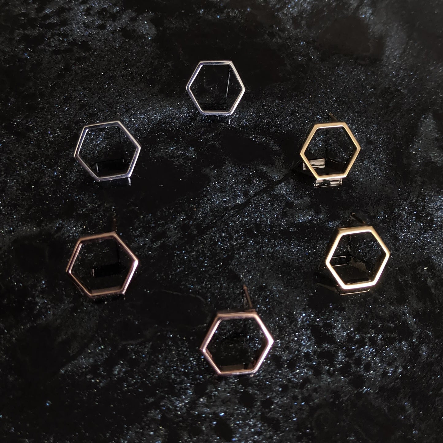 HEX Open Mini Studs