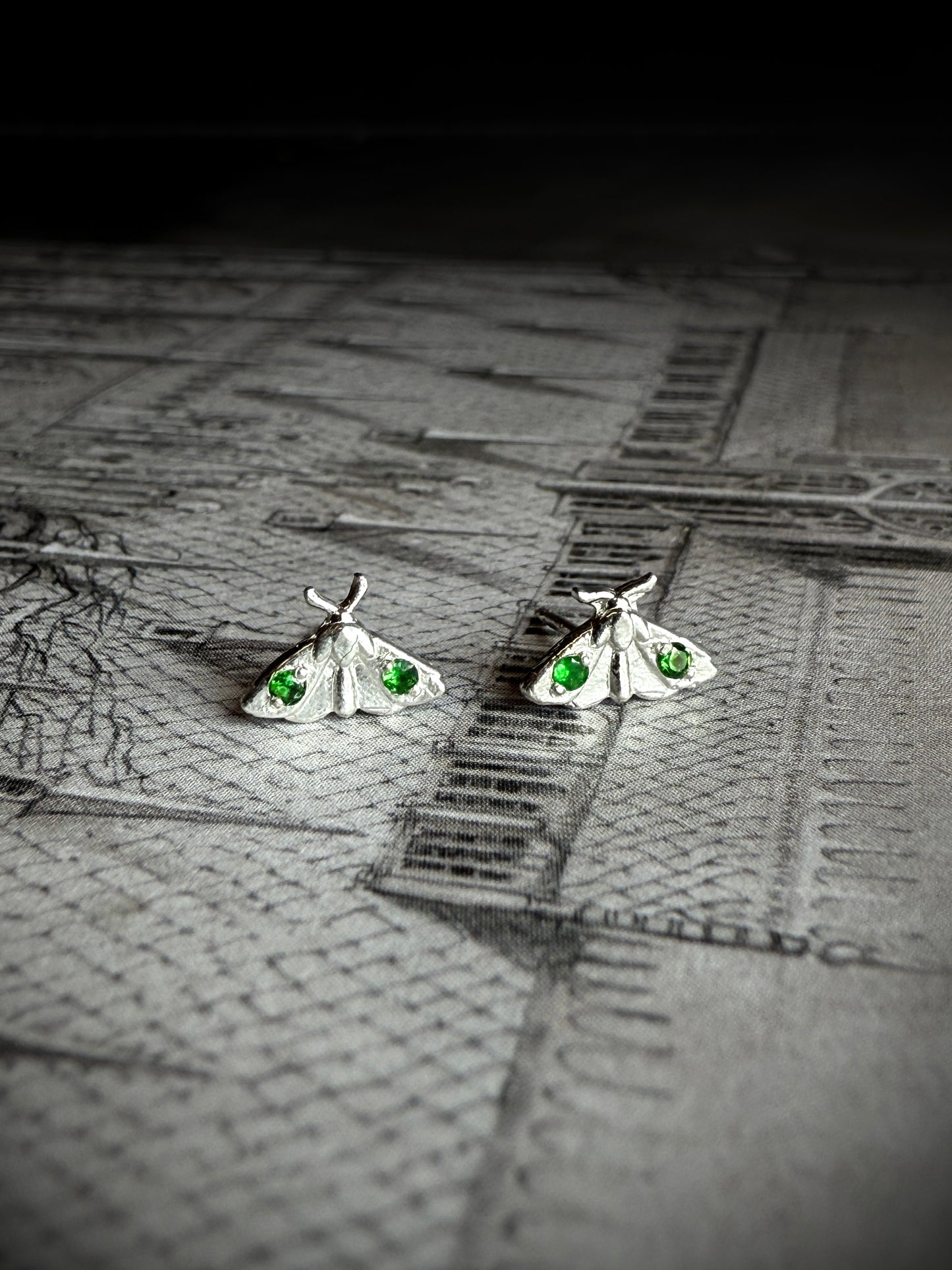 Mini Moth Silver Studs
