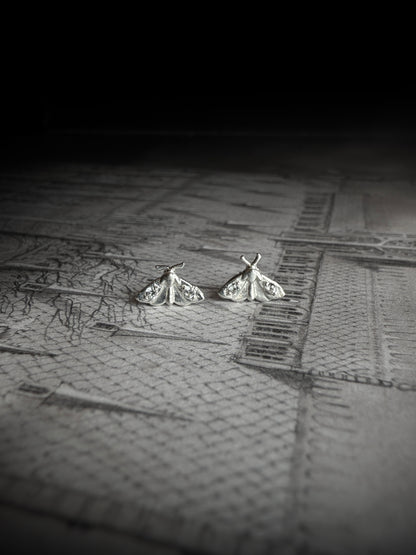 Mini Moth Silver Studs