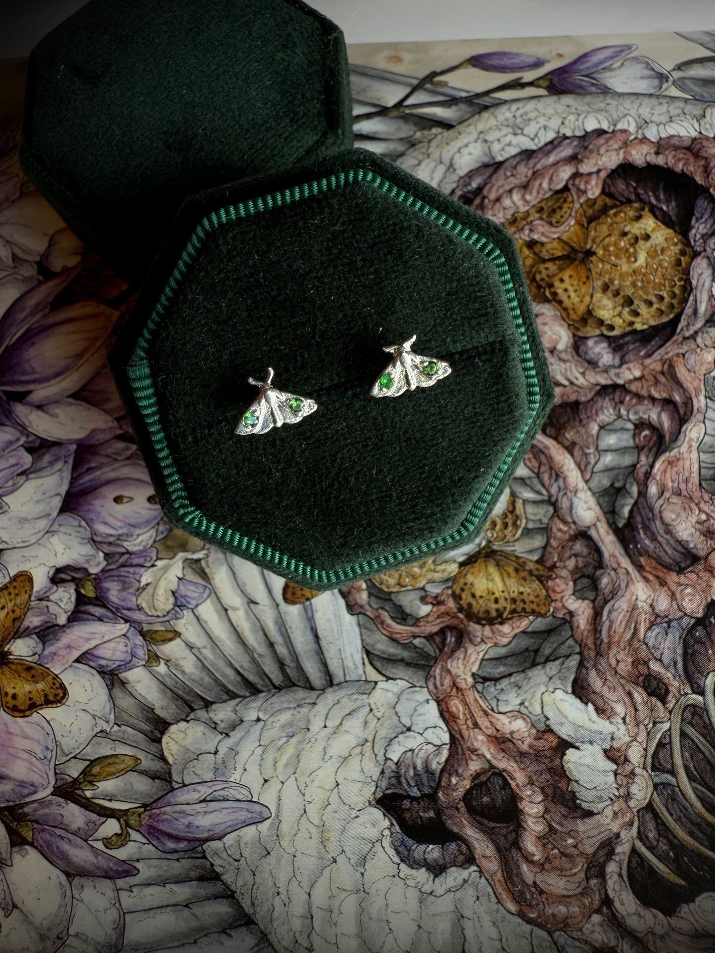 Mini Moth Silver Studs