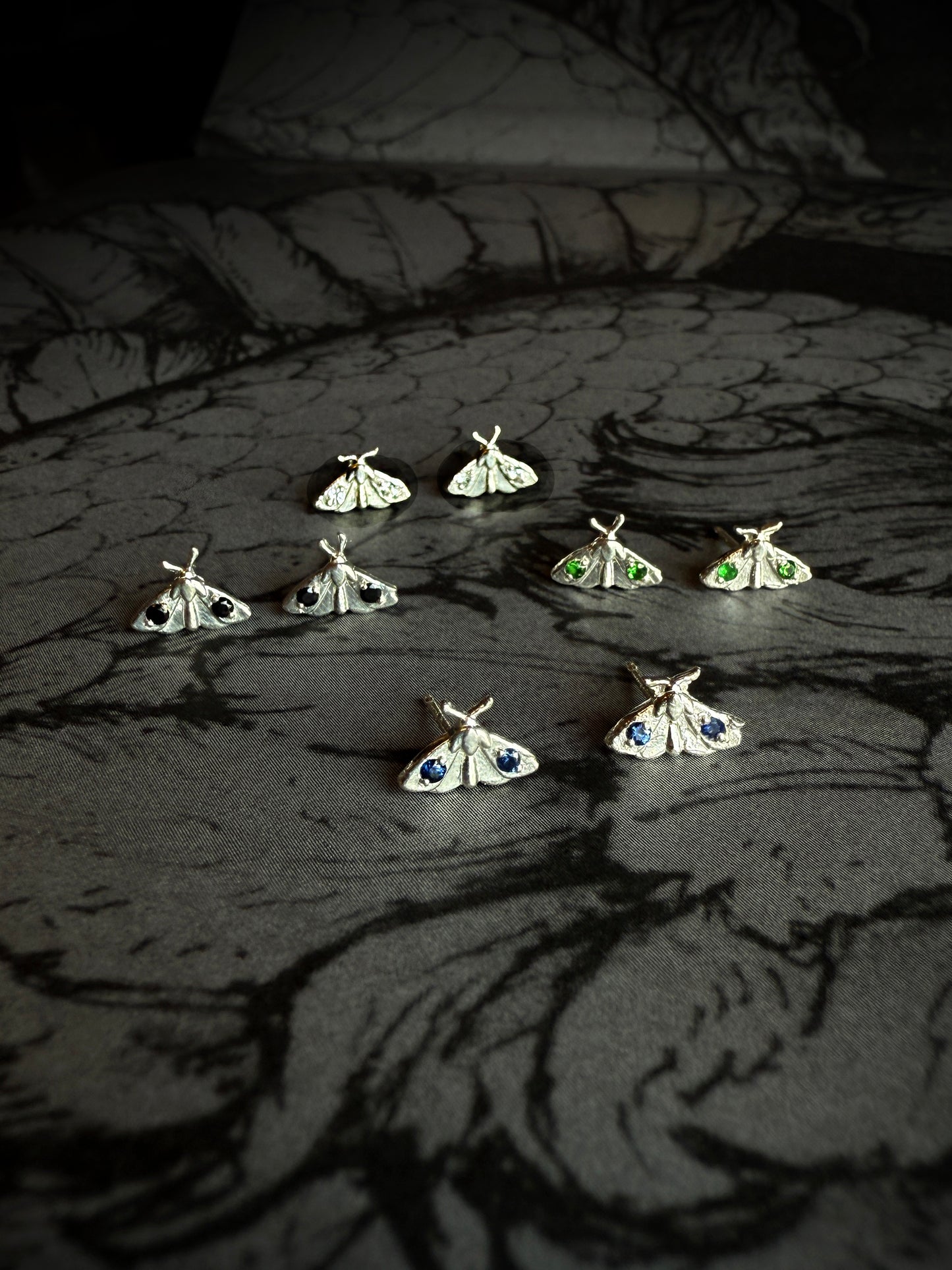 Mini Moth Silver Studs