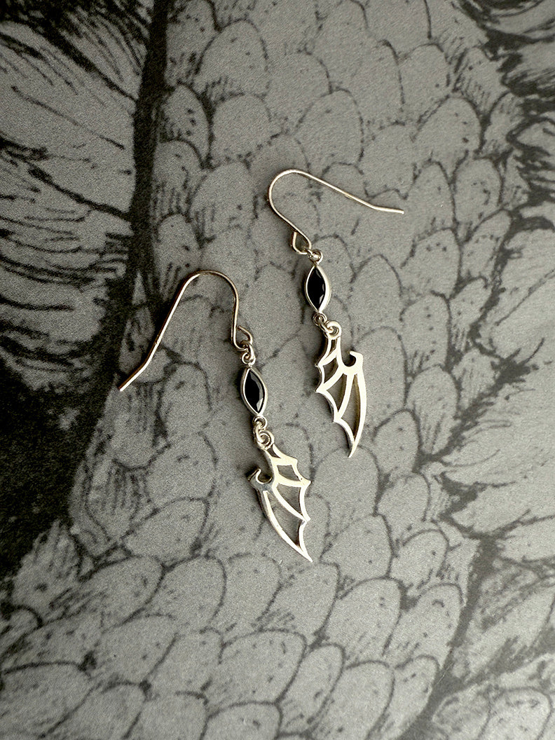 Dragonwing Crystal Dangle Earrings