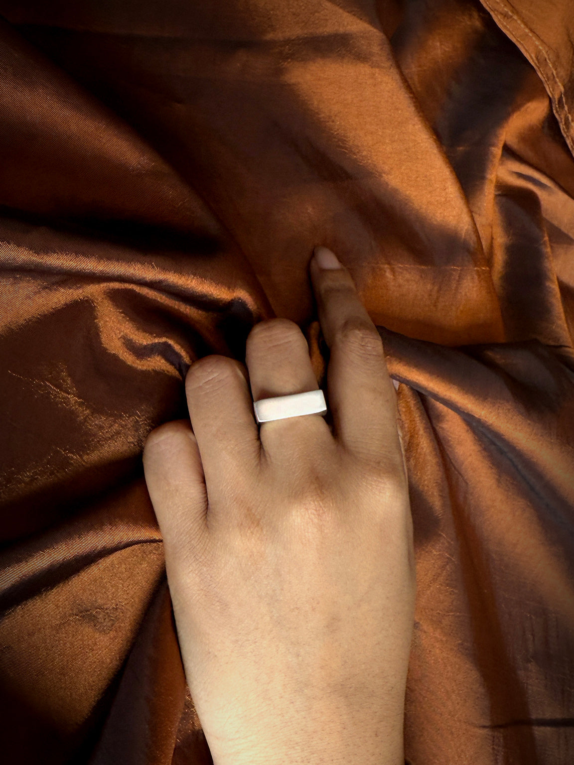 Rectangular Stacking Signet Ring