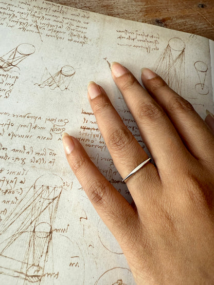 XL Tapered Skinny Stacking Ring - Ready to Ship