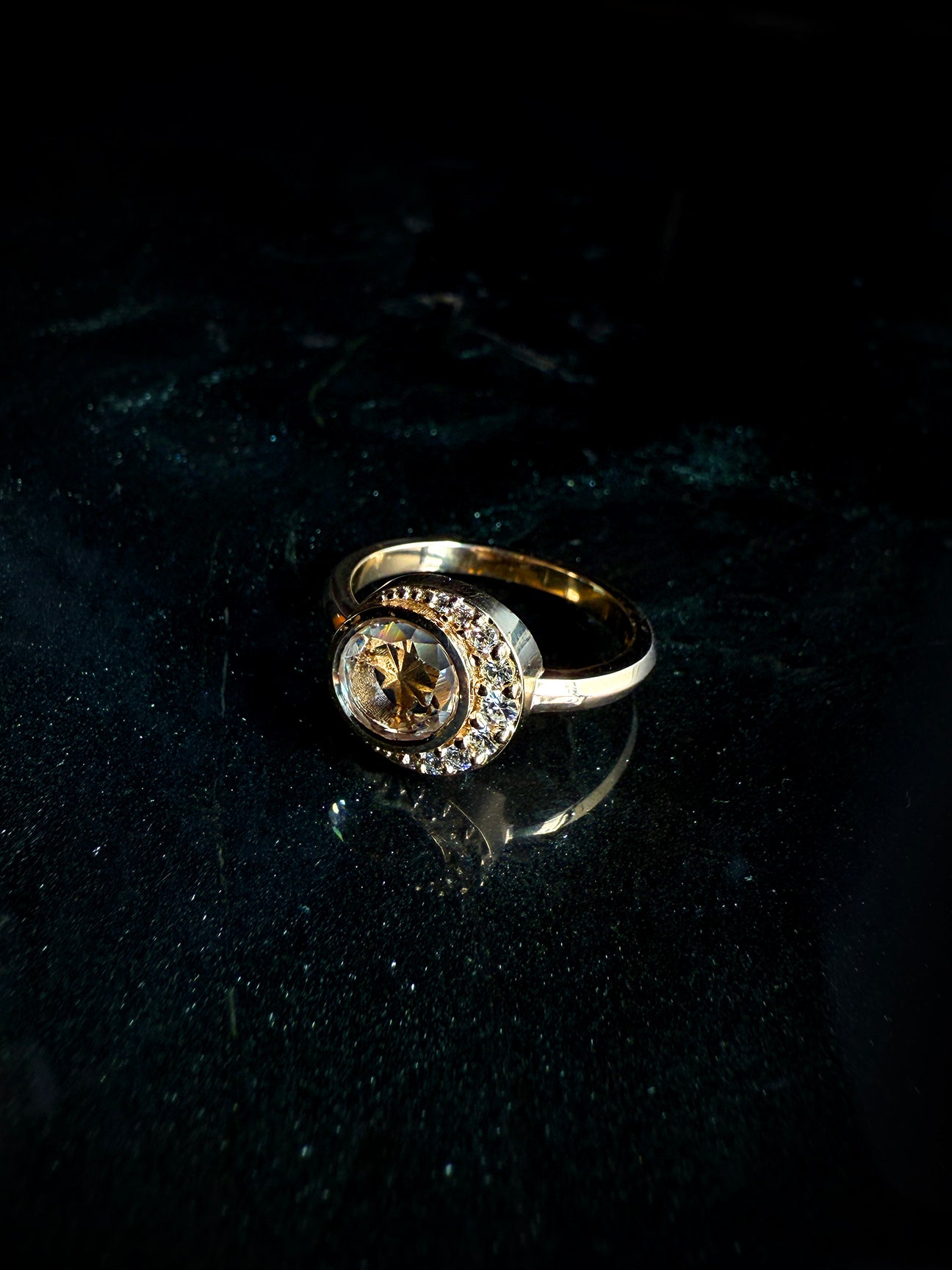 Diana Celestial Portrait Engagement Ring