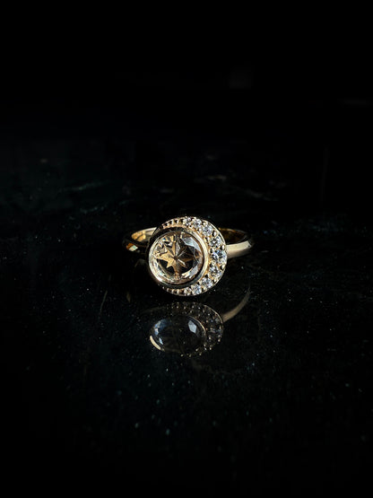 Diana Celestial Portrait Engagement Ring