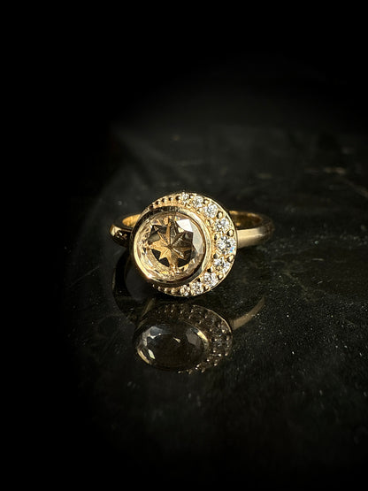 Diana Celestial Portrait Engagement Ring