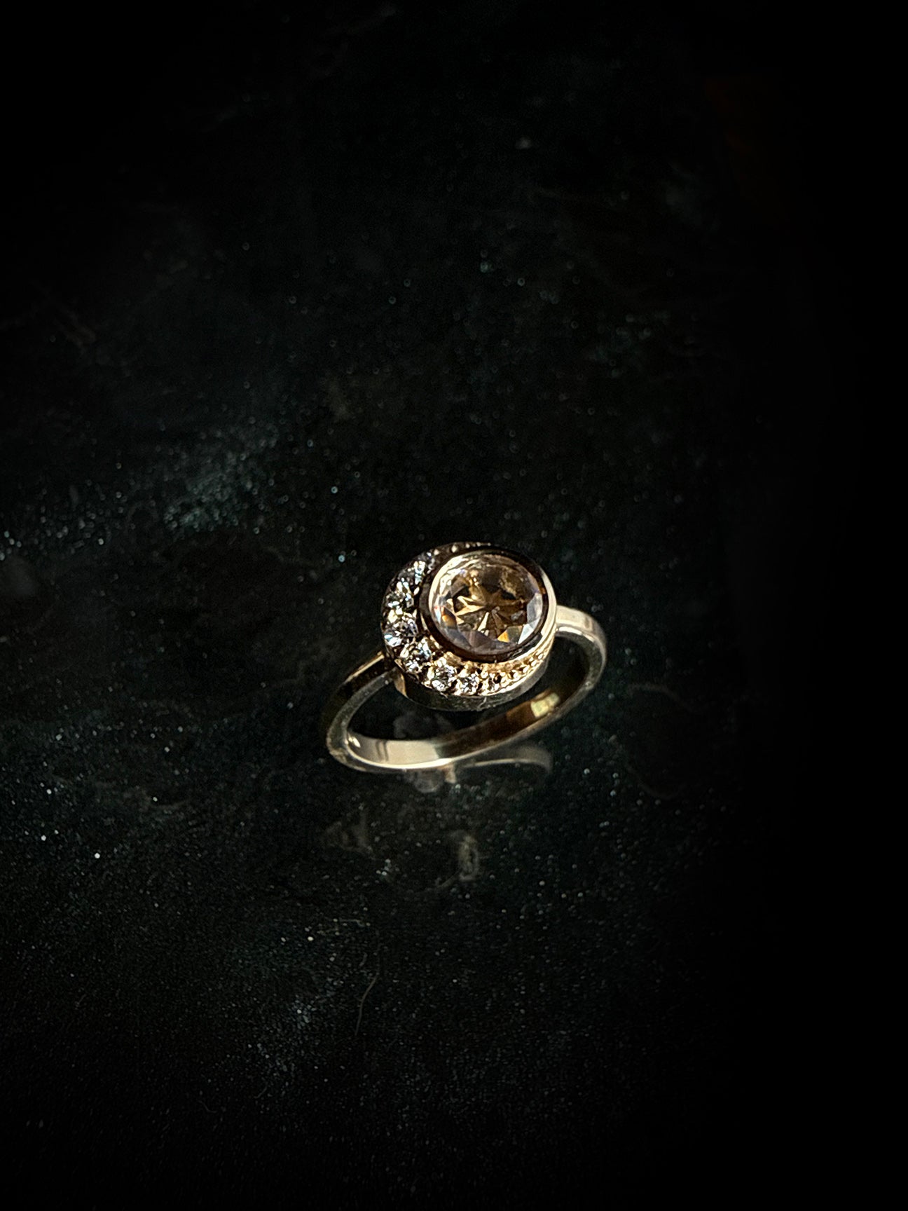 Diana Celestial Portrait Engagement Ring
