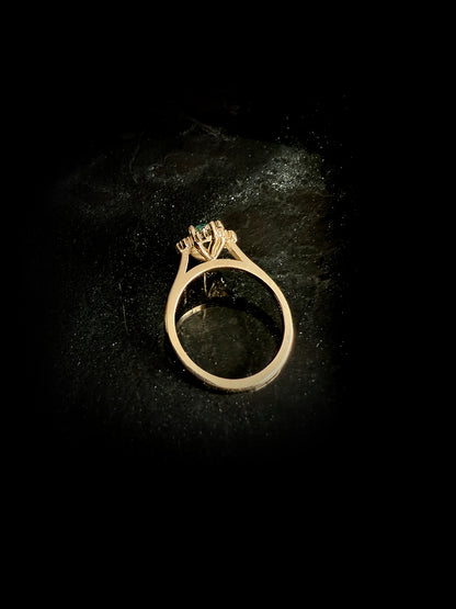 Atlas II Green Moissanite Ring